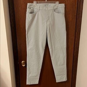 Lululemon ABC Slim Fit Seal Grey 5 Pocket Pant Utilitech 34x32